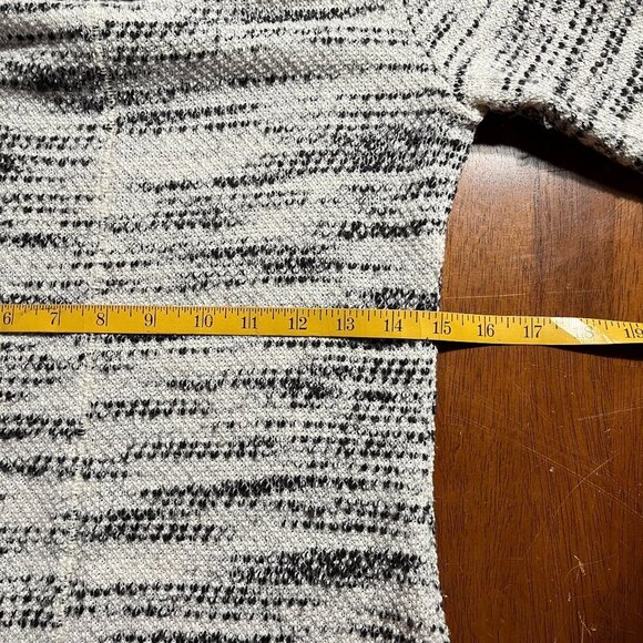 Loft Long Sleeve Cowl Neck Midi Dress Womens XS Textured Cozy Layering Tweed - Picture 9 of 12